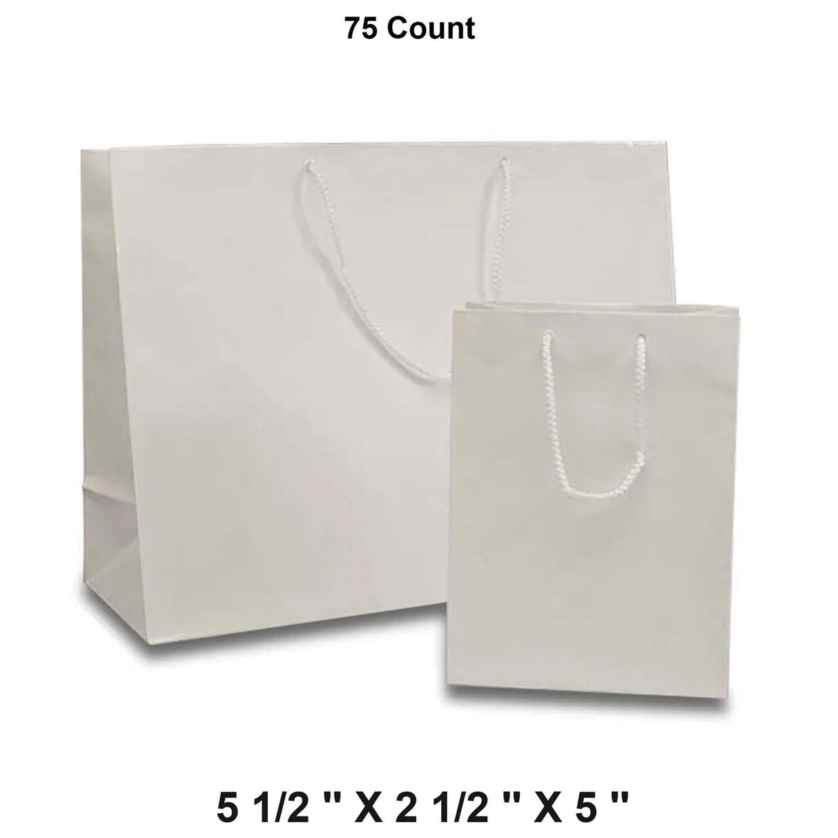 Elegant Glossy Totes 5 1/2'' x 2 1/2'' x 5'' for Upscale Packaging