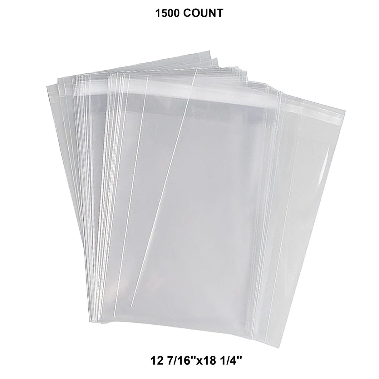 Self-Seal Bags 1.2 Mil with Lip & Tape 12 7/16'' x 18 1/4''