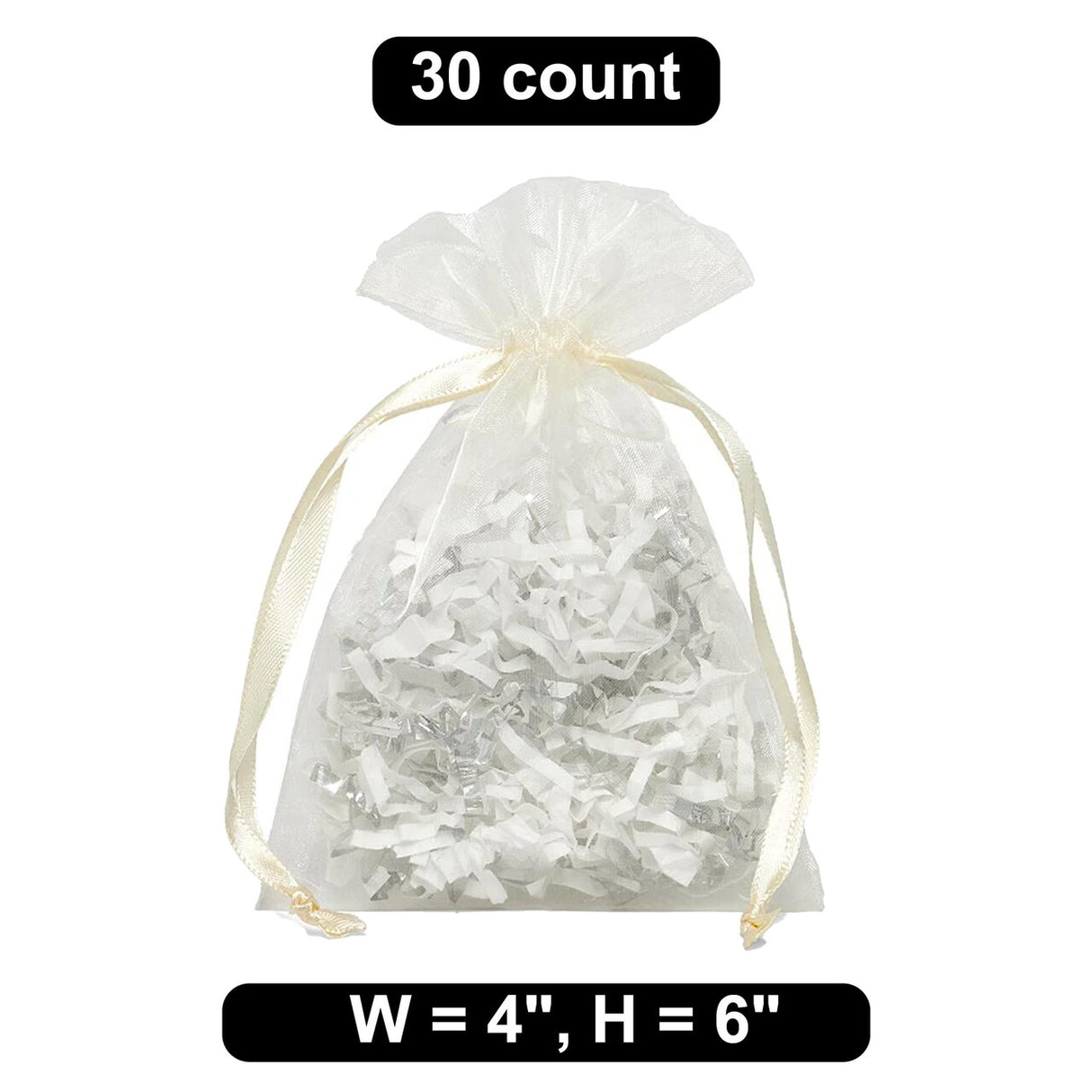 4" x 6" Organza Bag Elegant Packaging for Small Items