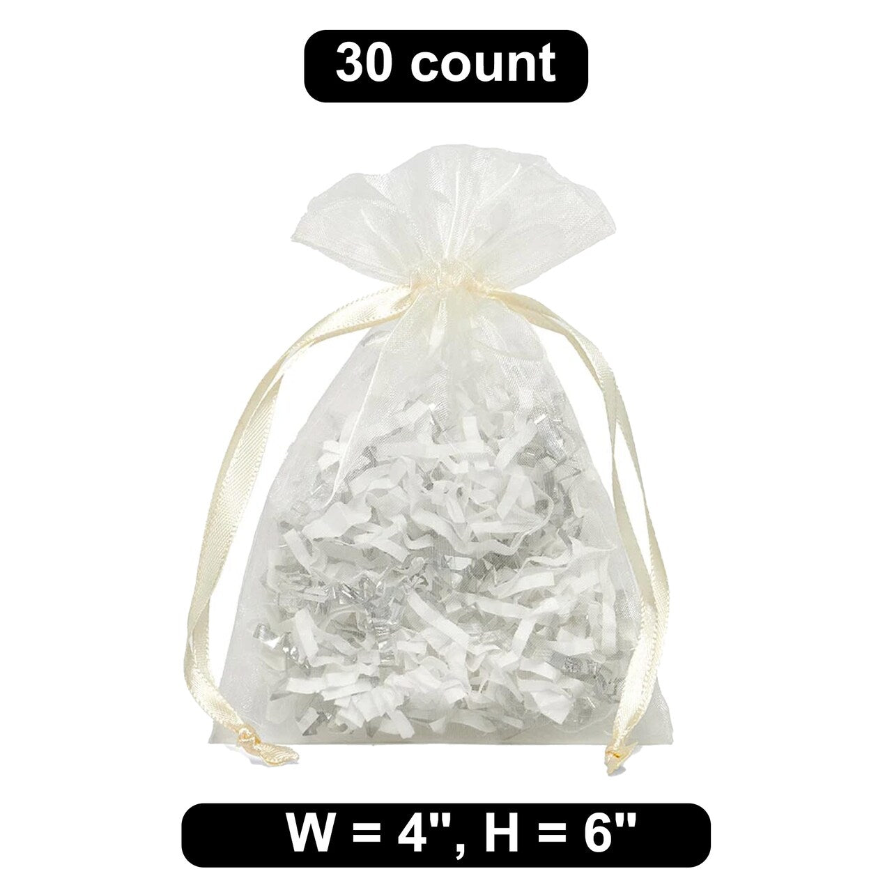 4" x 6" Organza Bag Elegant Packaging for Small Items