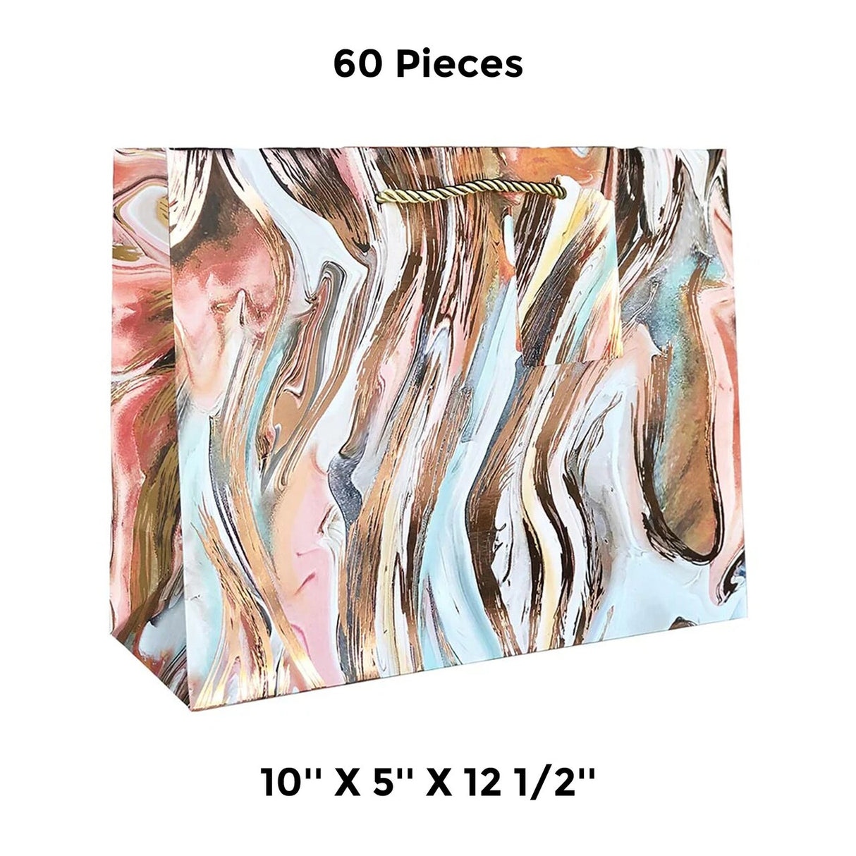 Patterned Gift Bags 10" X 5" X 12 1/2" Sturdy Recycled Paper Bags