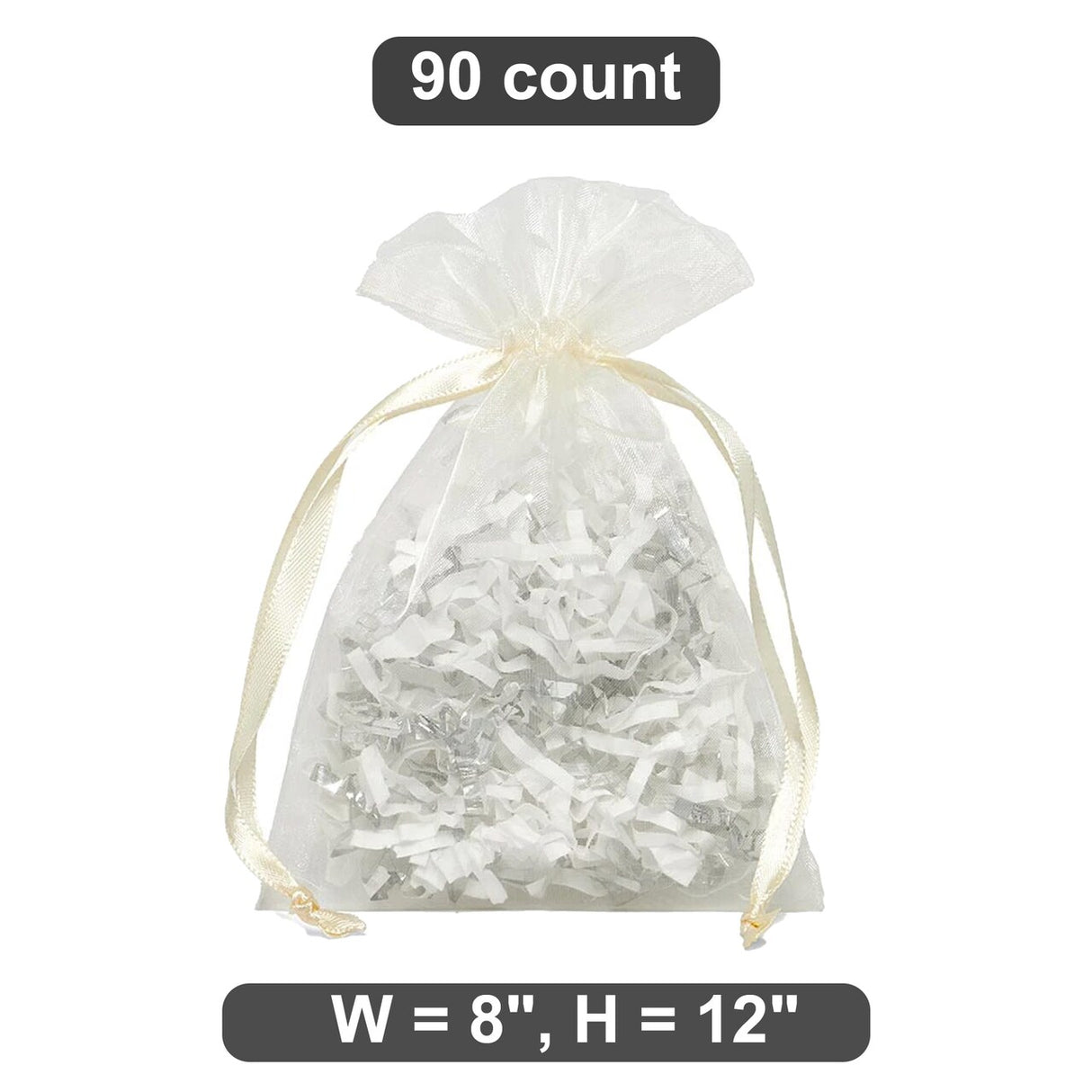 8" x 12" Organza Bag Perfect for Seasonal Gifts