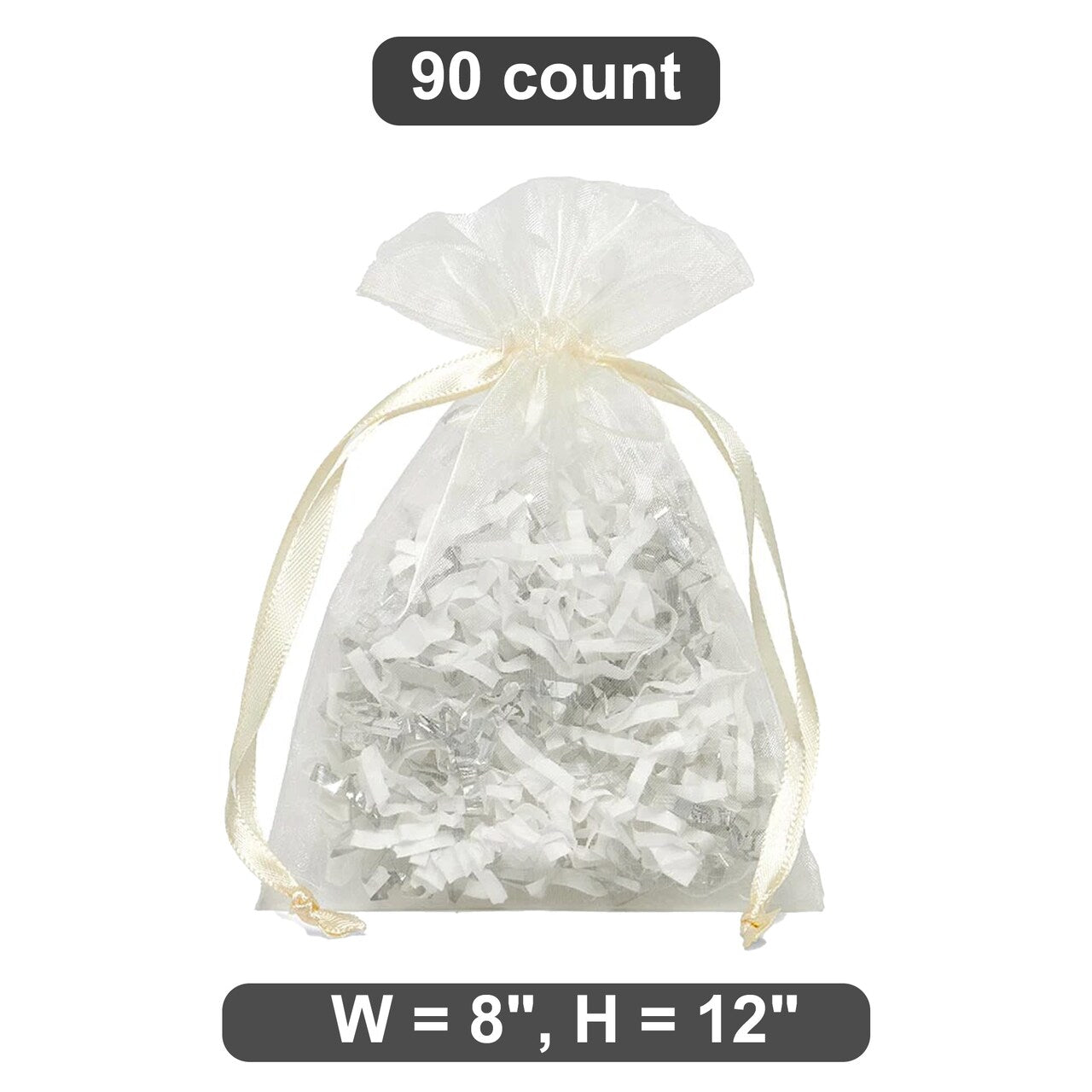 8" x 12" Organza Bag Perfect for Seasonal Gifts