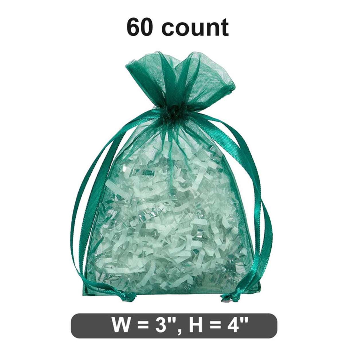 Delicate 3” x 4” Organza Bags For Personalized Gifts