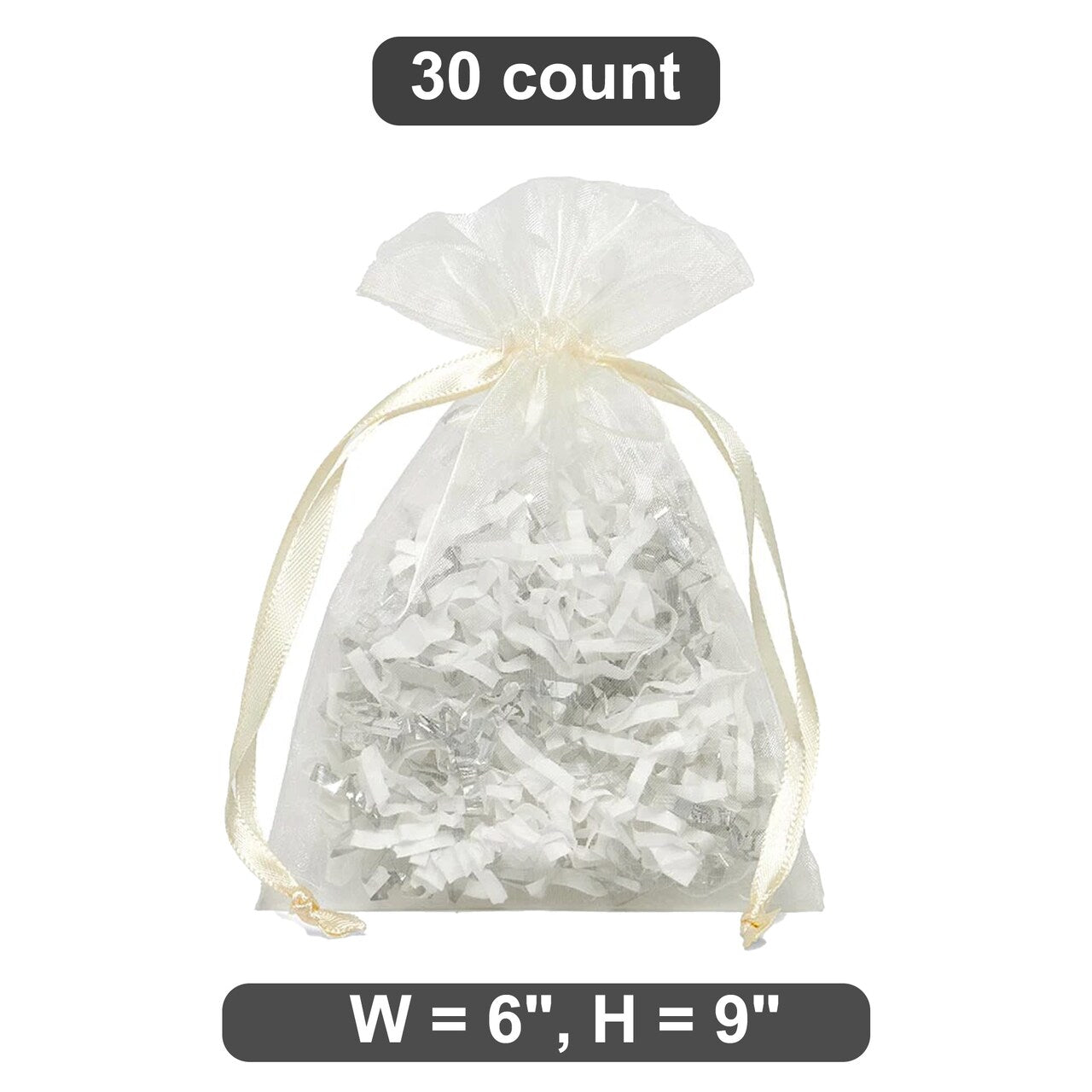 6" x 9" Organza Bag Ideal for Jewelry Storage