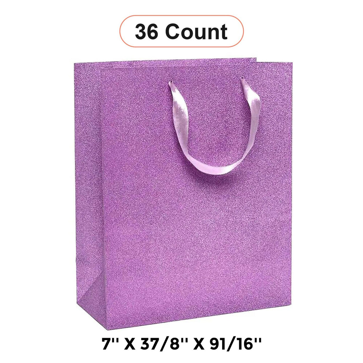 Chic Glitter Grain Euro Totes 7'' x 3 7/8'' x 9 1/16'' for Stylish Packaging