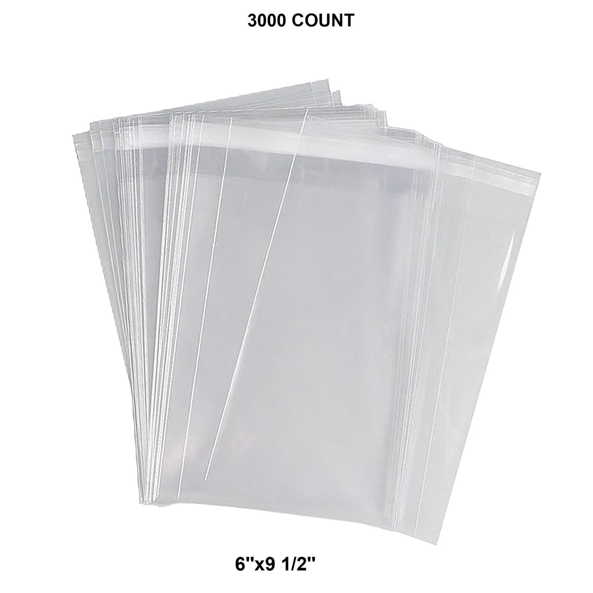 Clear 1.2 Mil Self-Seal Lip & Tape Bags 6'' x 9 1/2''