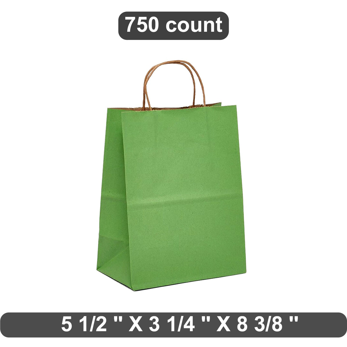 Petite Kraft Shopping Bag 5.5" x 3.25" x 8.375"