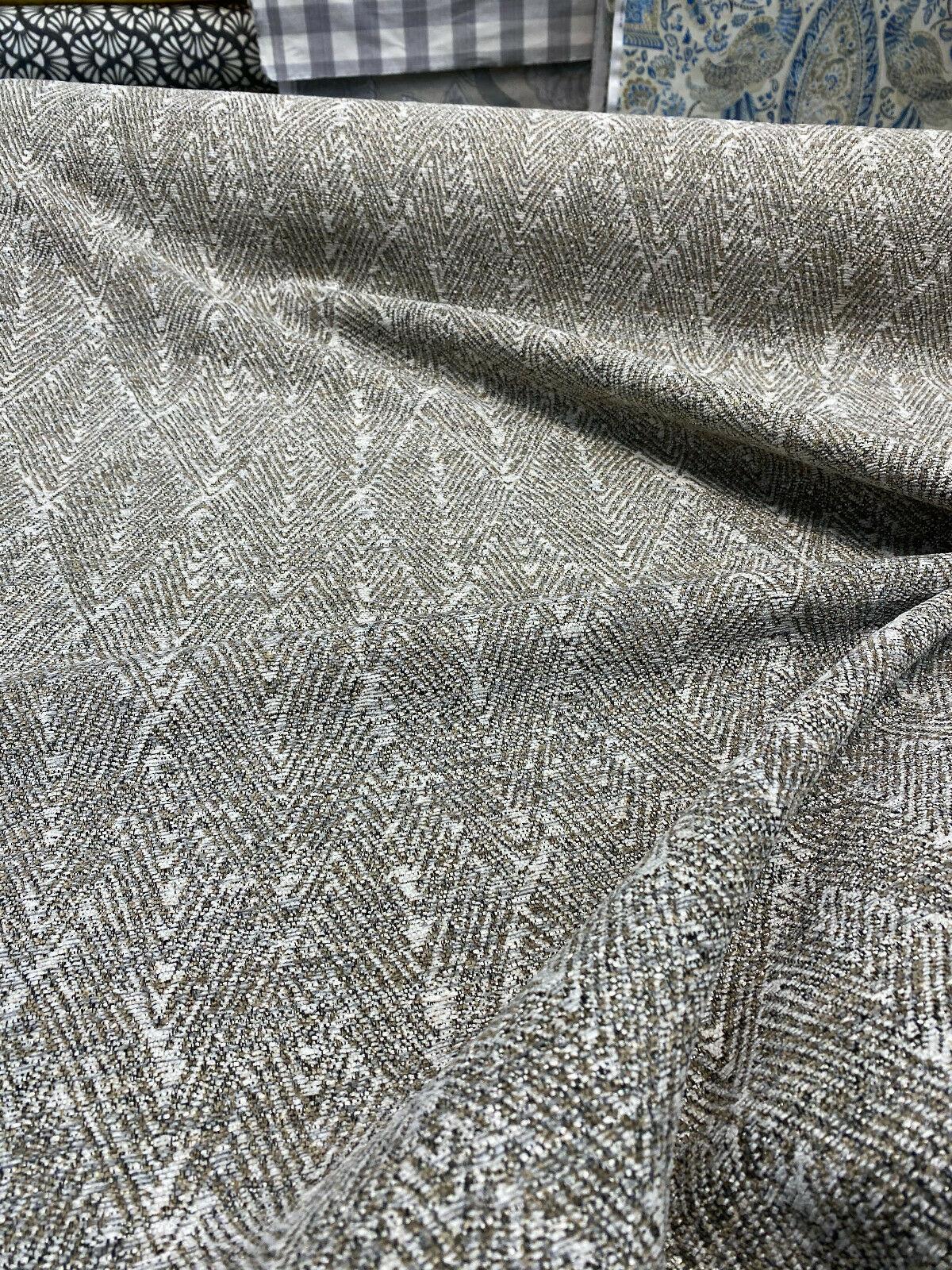 Diamond Ball Antique Dove Chenille Upholstery Fabric - Beige, Woven Chenille, 54" Width, 4" Horizontal Repeat, 8" Vertical Repeat (1 Yard)