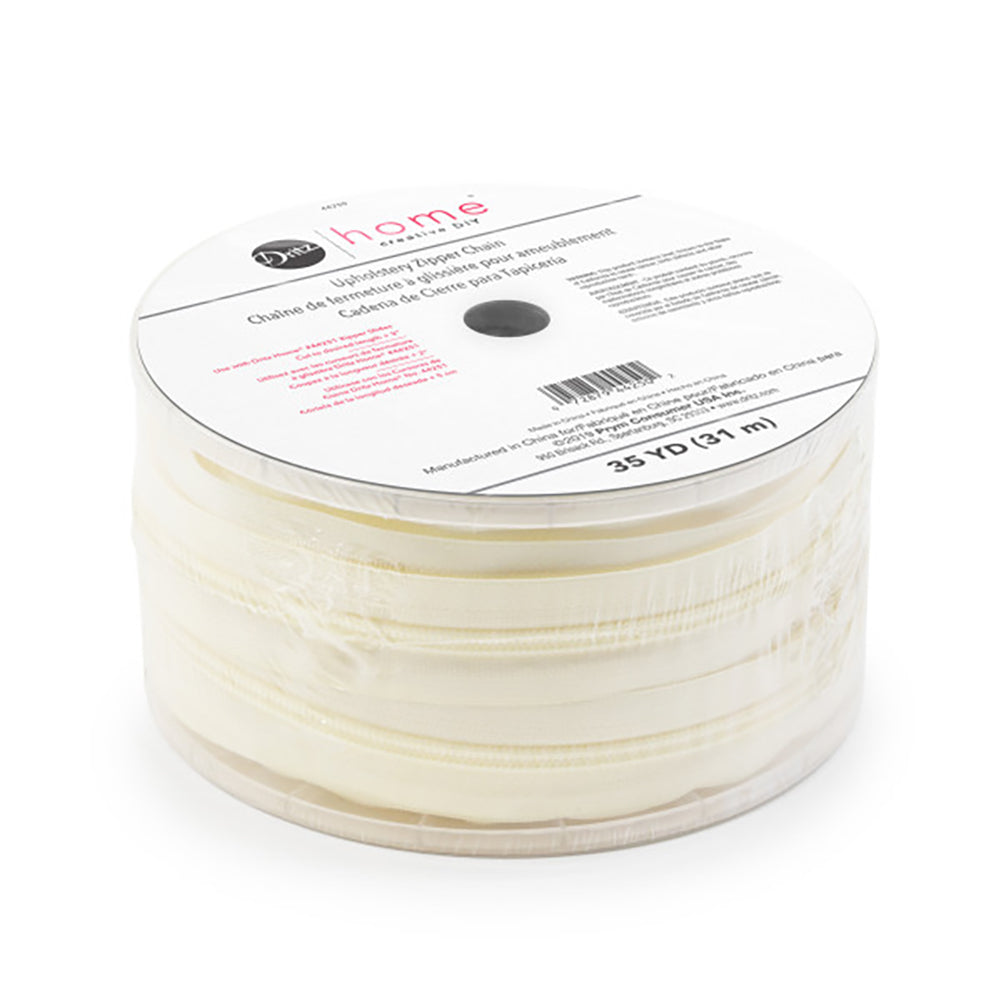 Dritz Home Upholstery Zipper Chain - Cream - 35yds