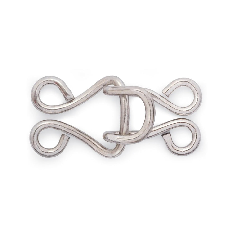 Prym Corset Hooks & Eyes - Silver Size 13 - 6 Sets