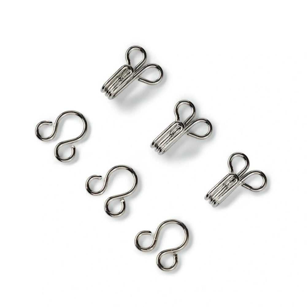 Prym Hooks & Eyes - Silver Size 2 - 12 Sets