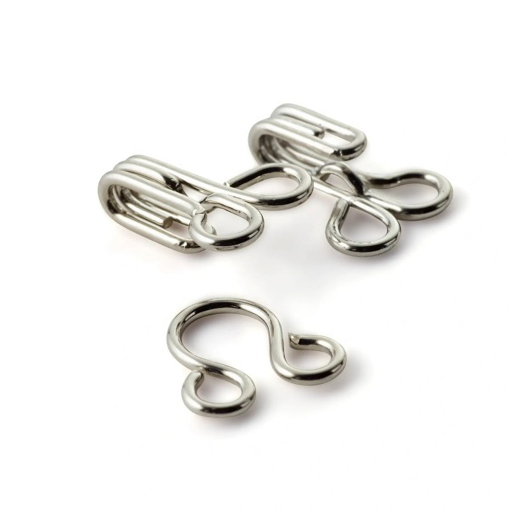 Prym Hooks & Eyes - Silver Size 2 - 12 Sets