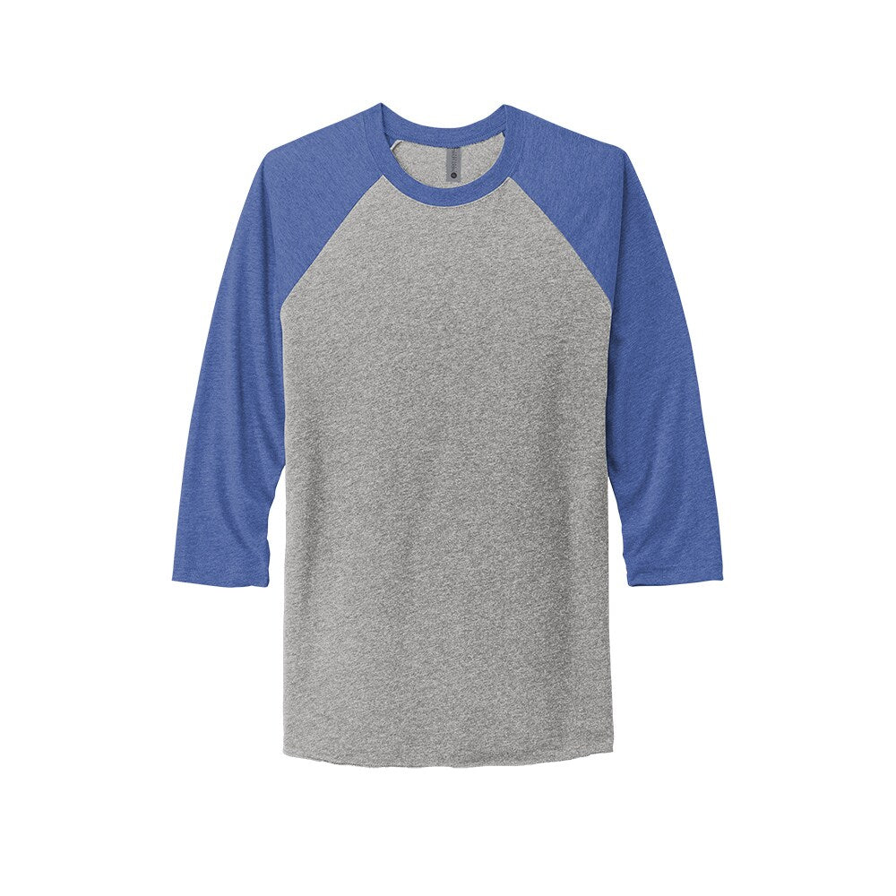 Next Level® Unisex Tri Blend Crewneck Three Quarter Sleeve Raglan Tee