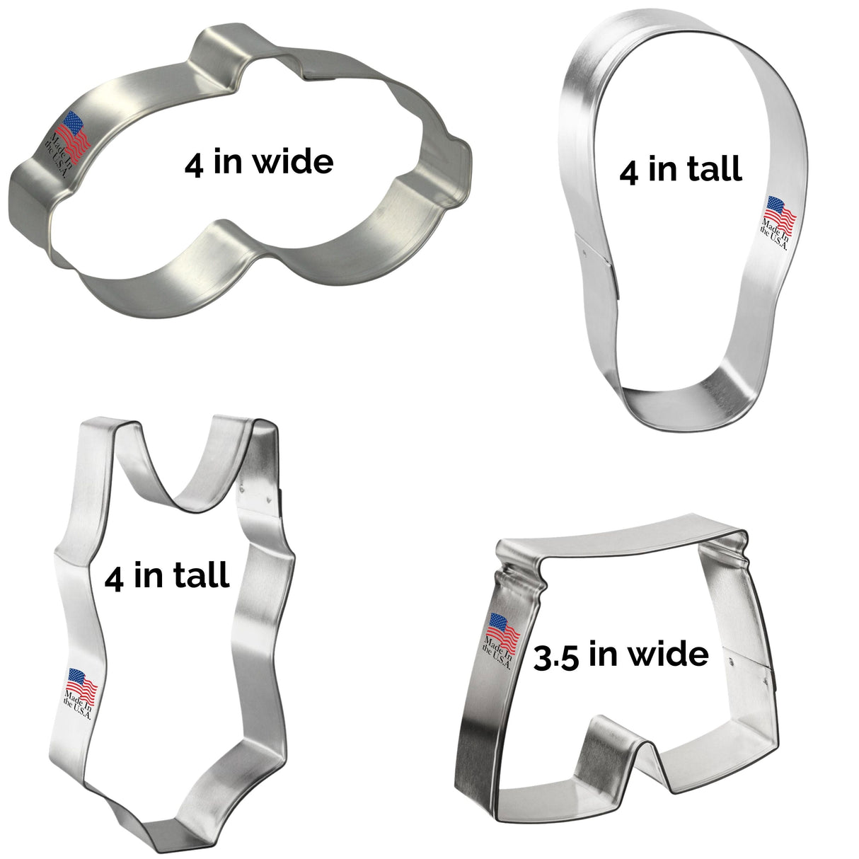 Pool Set Cookie Cutter 4 Pc Set HS0558