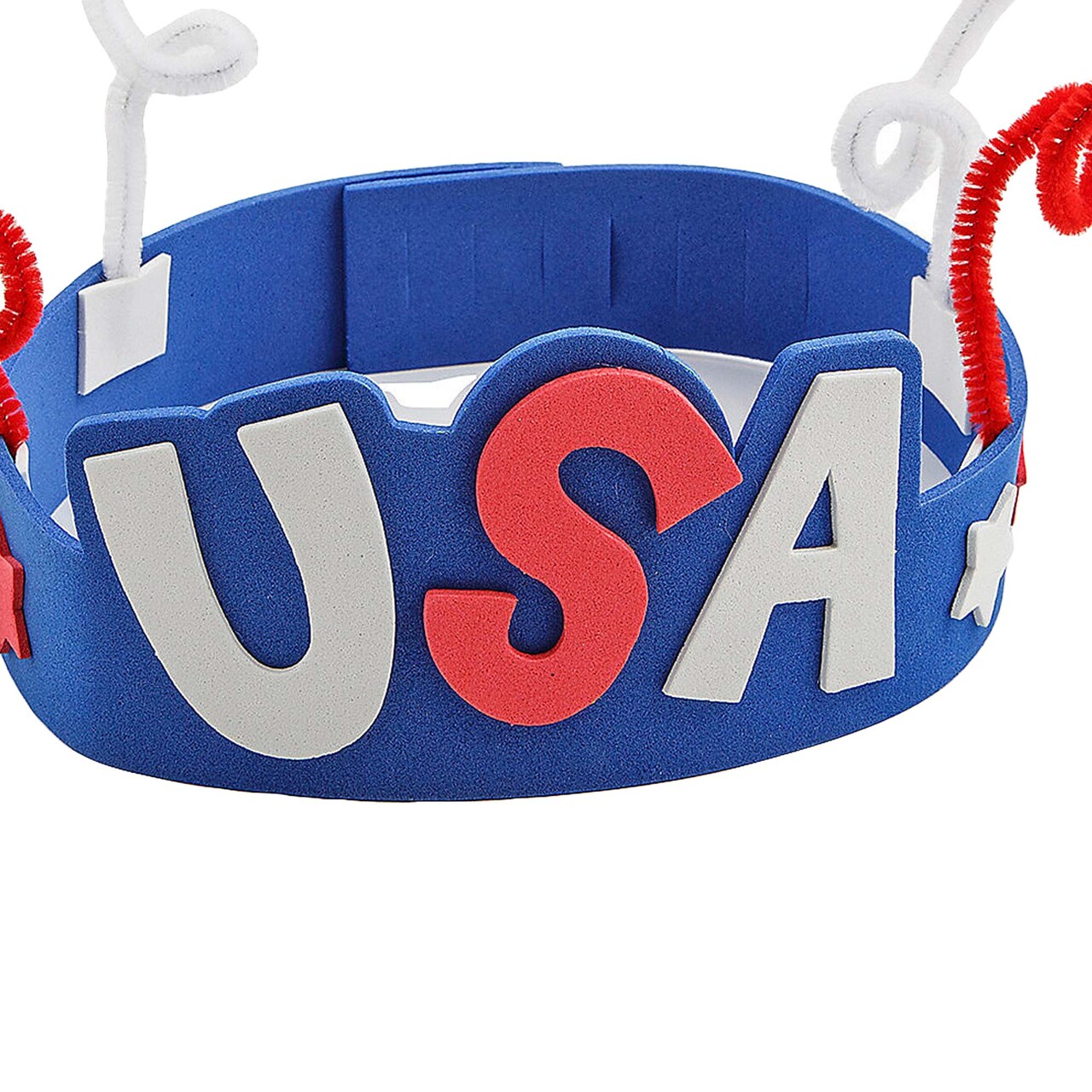 Patriotic USA Red, White & Blue Headband Craft Kits Makes 12
