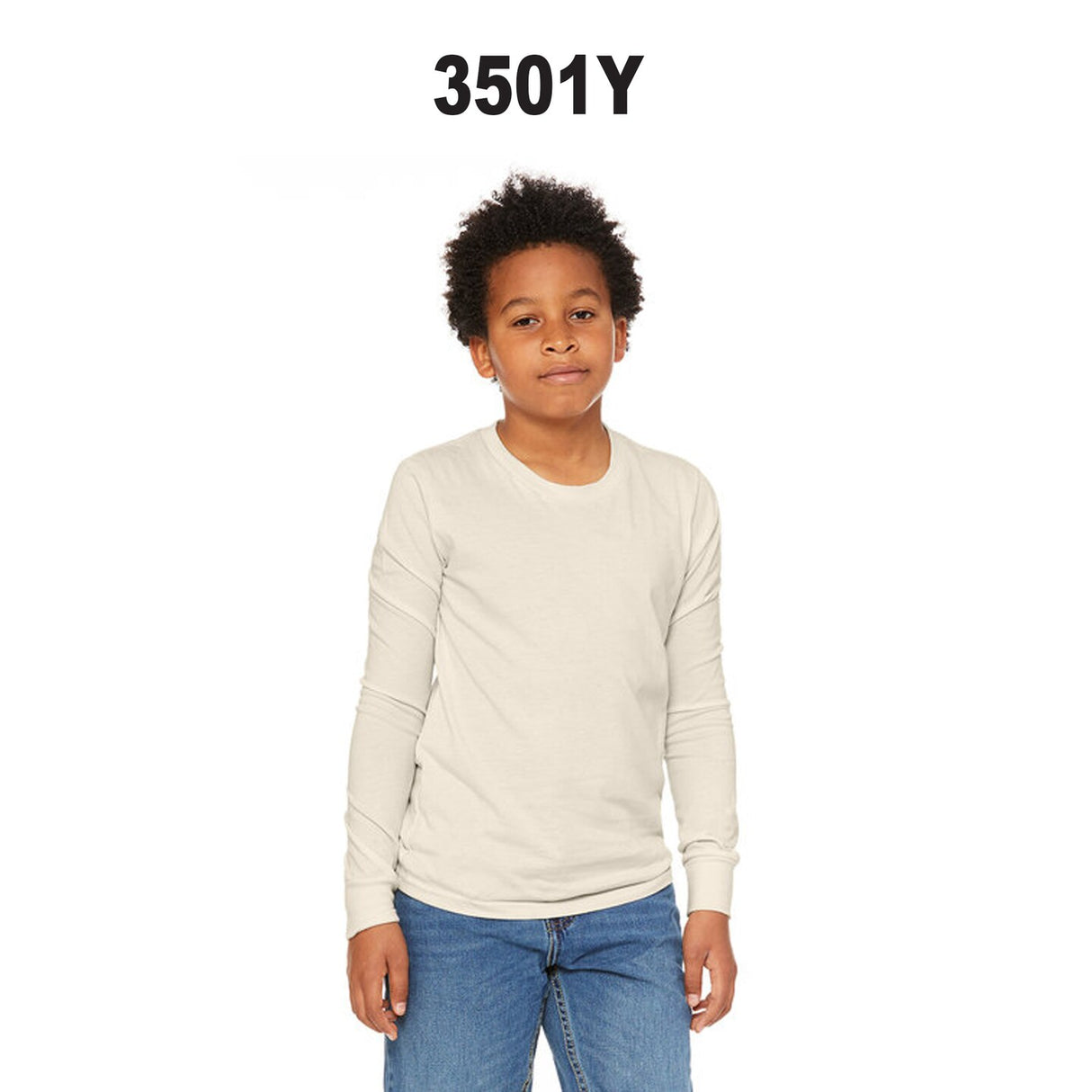 BELLA + CANVAS® Youth Jersey Long Sleeve Tee - 3501Y
