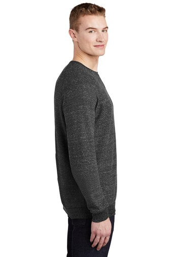 JERZEES® Snow Heather French Terry Raglan Crew