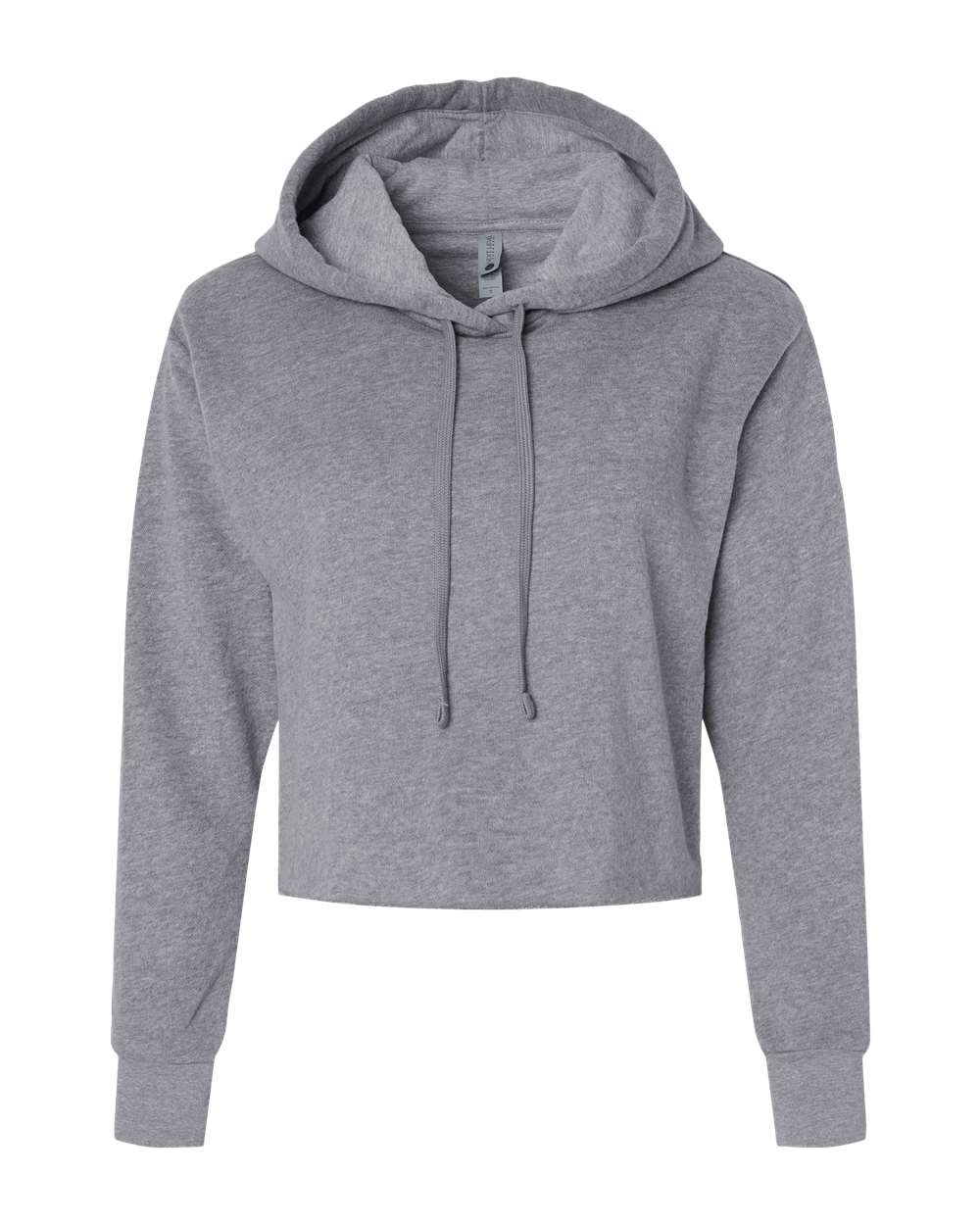 Next Level® Women's Laguna Sueded Raw Edge Crop Hoodie Sweatshirt