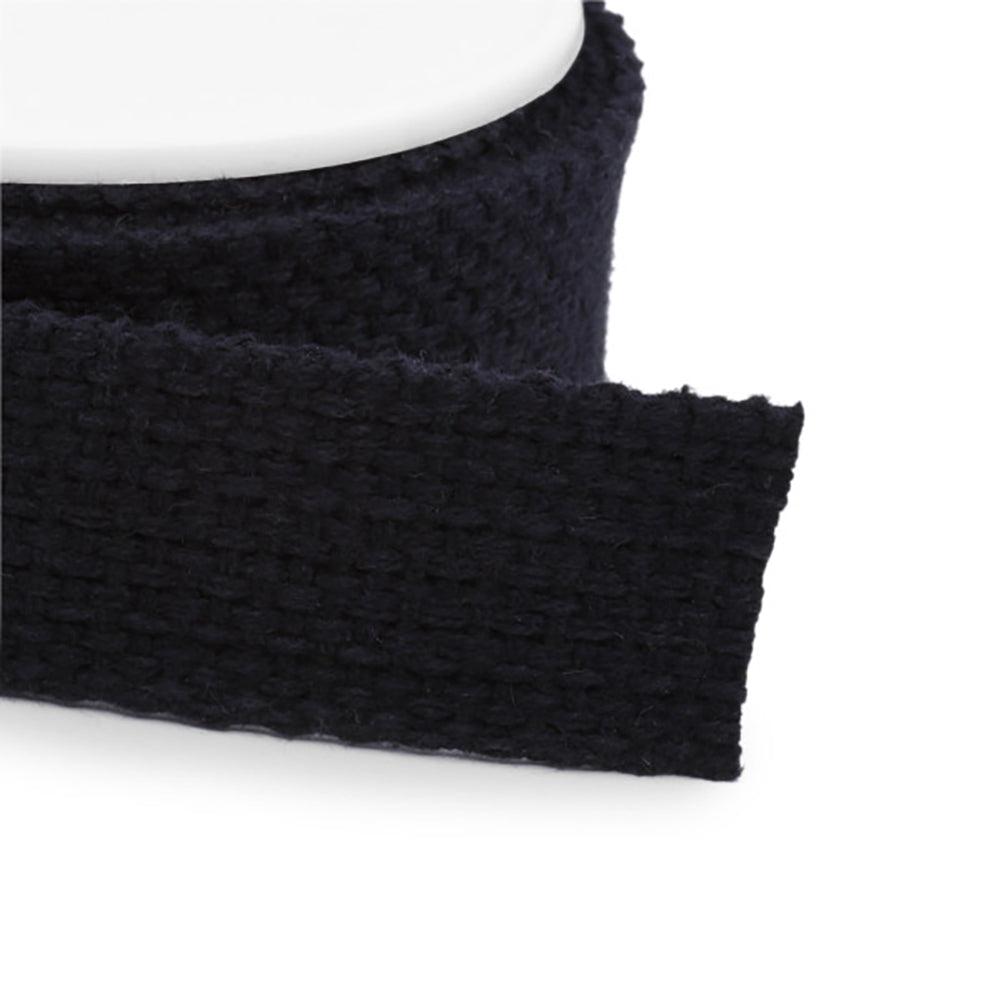 Dritz Cotton Belting/Strapping - Black - 1" x 15yds