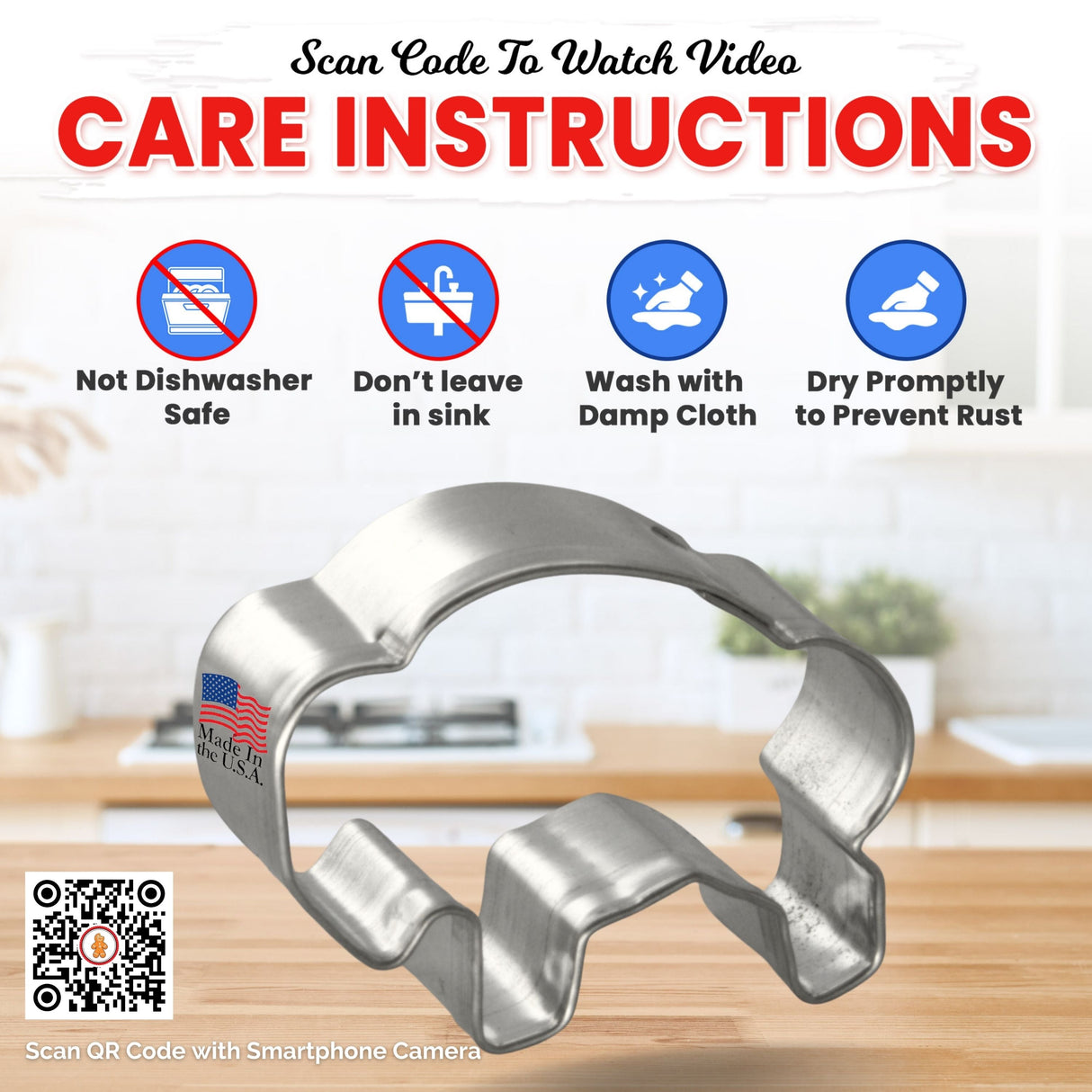 Mini Buffalo Cookie Cutter 2.1 in M115