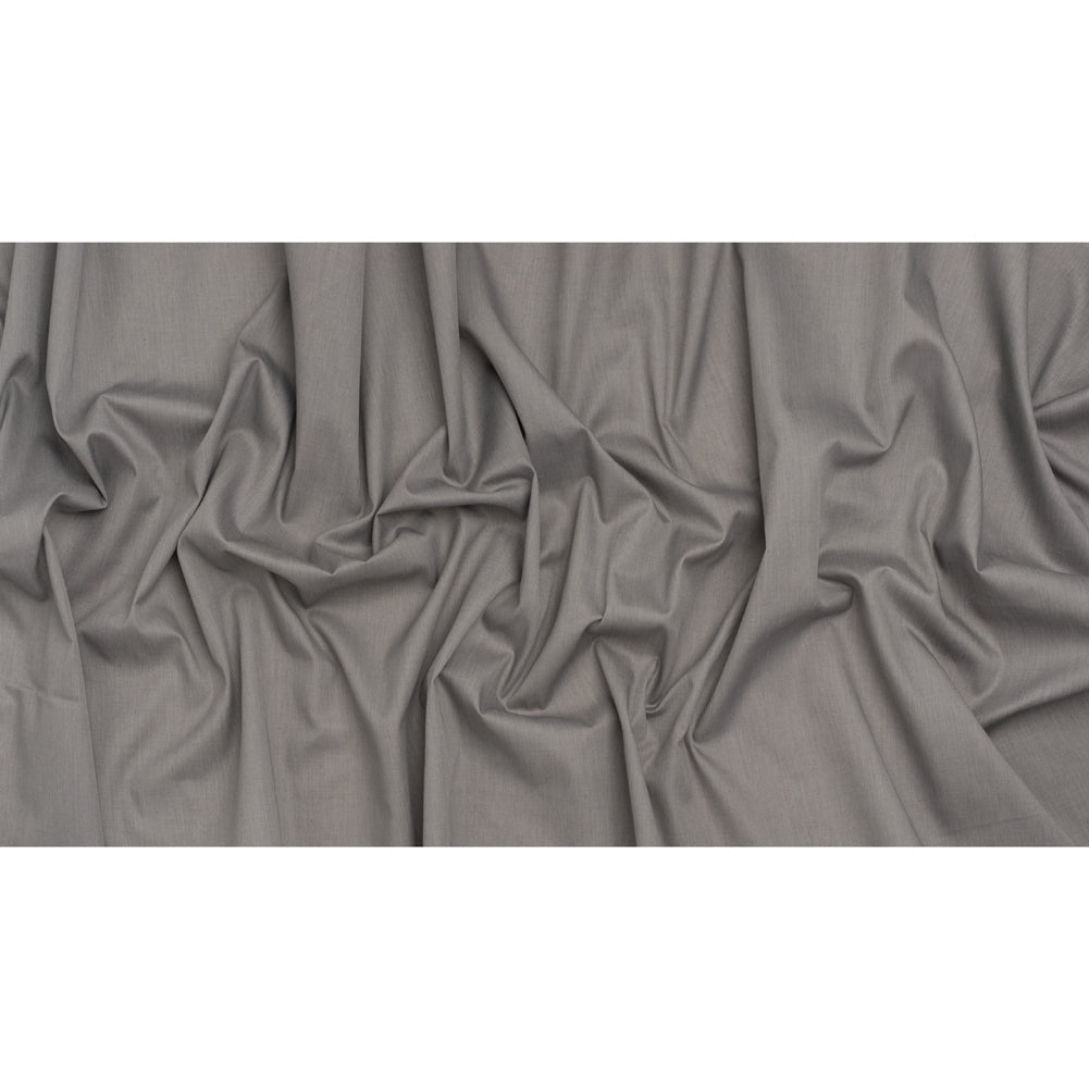 Polyester and Cotton Shirting - Heathered Gray - Deadstock