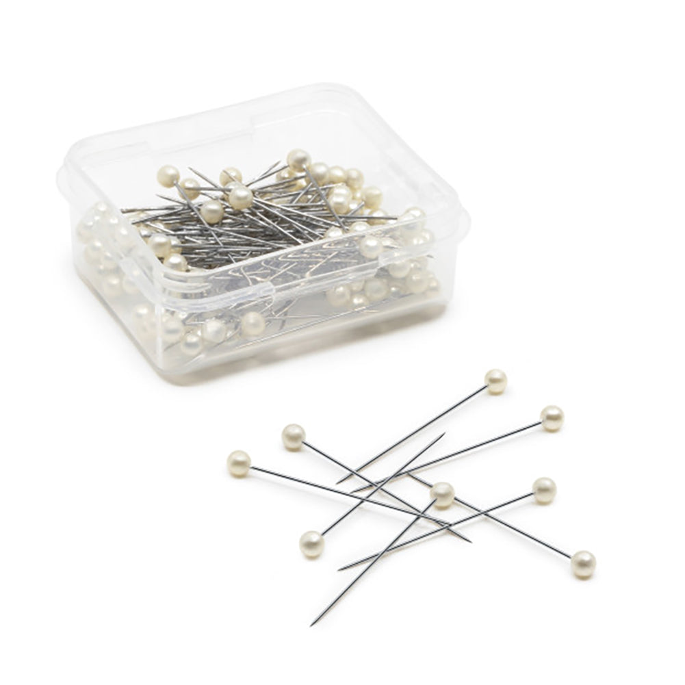 Dritz Long Pearlized Pins - 1.5" White - 100pc