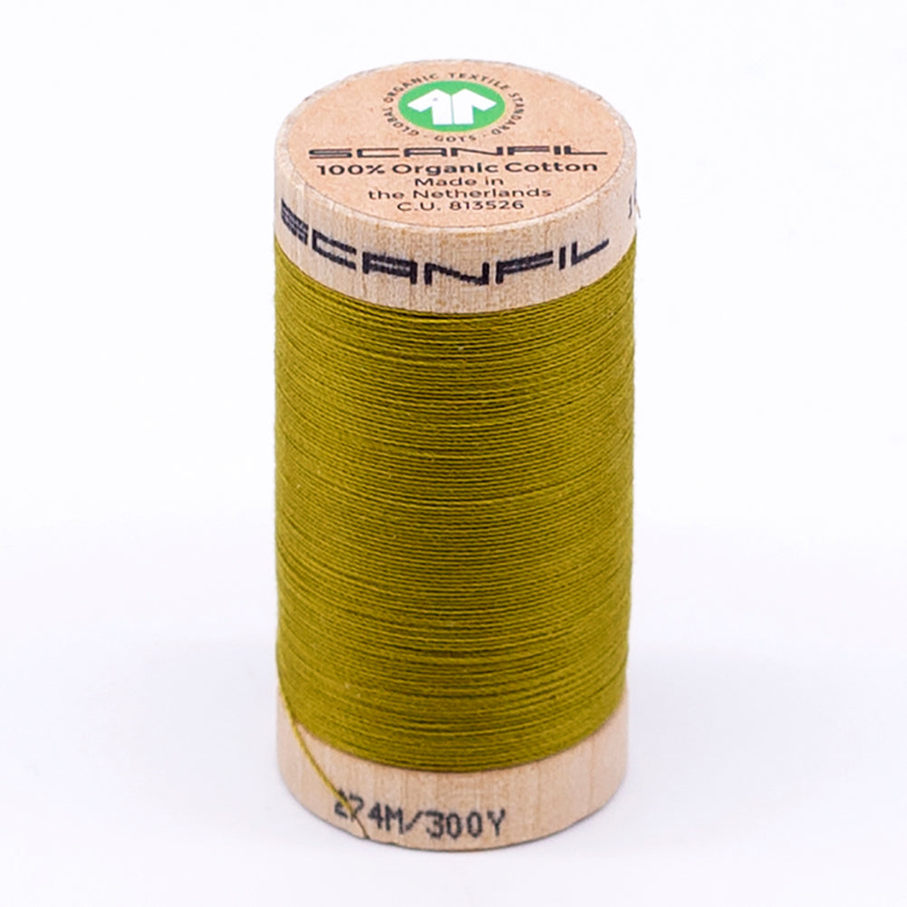 SCANFIL® 30wt Organic Pima Cotton Thread 300 yds - 4823 Green Envy
