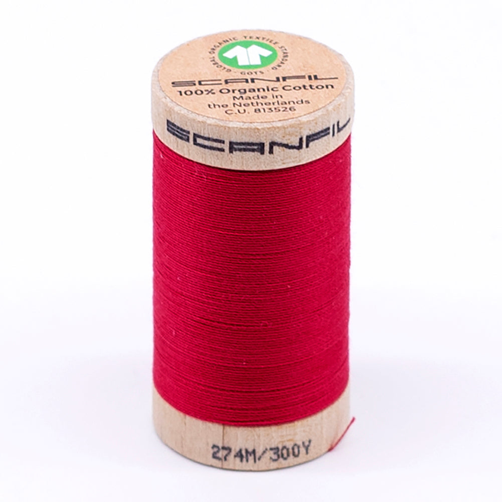 SCANFIL® 30wt Organic Pima Cotton Thread 300 yds - 4849 Watermelon