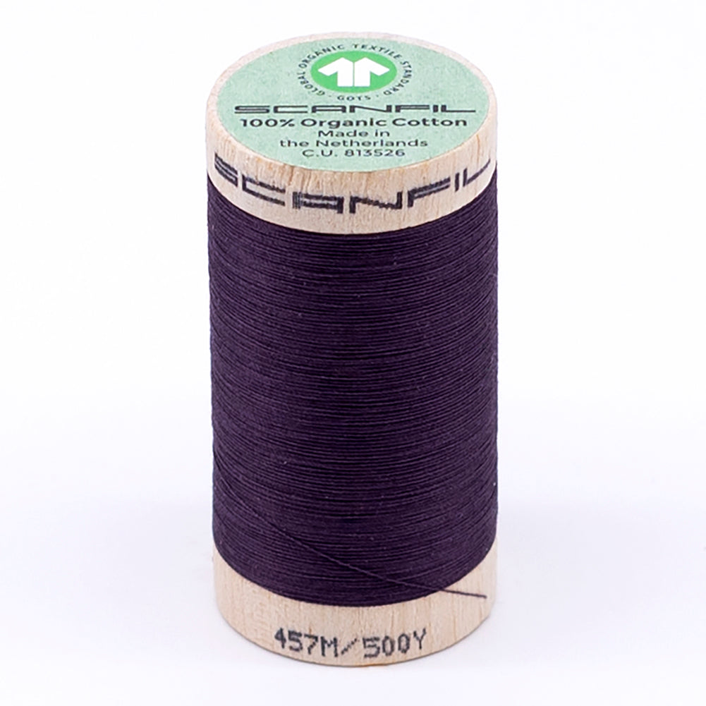 SCANFIL® 50wt Organic Pima Cotton Thread 500 yds - 4845 Plum Perfect