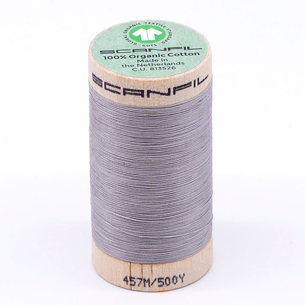 SCANFIL® 50wt Organic Pima Cotton Thread 500 yds - 4858 Dove