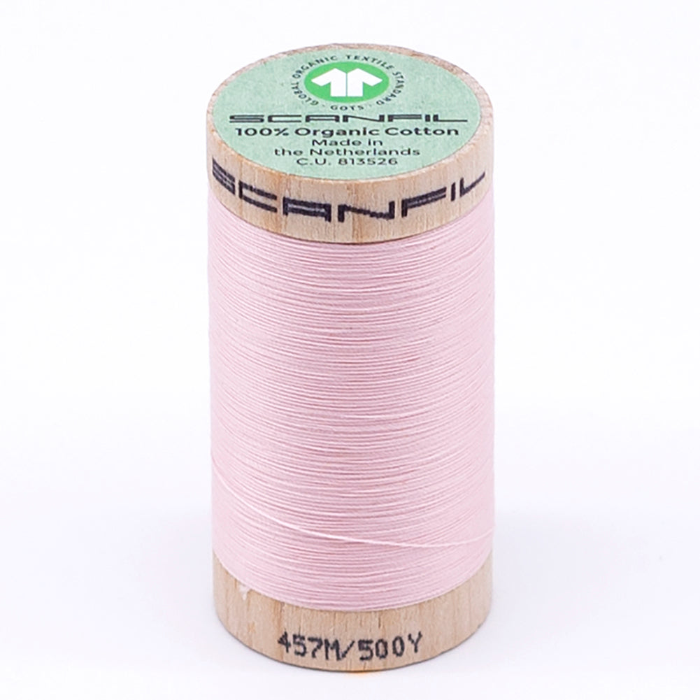 SCANFIL® 50wt Organic Pima Cotton Thread 500 yds - 4860 Crystal Pink