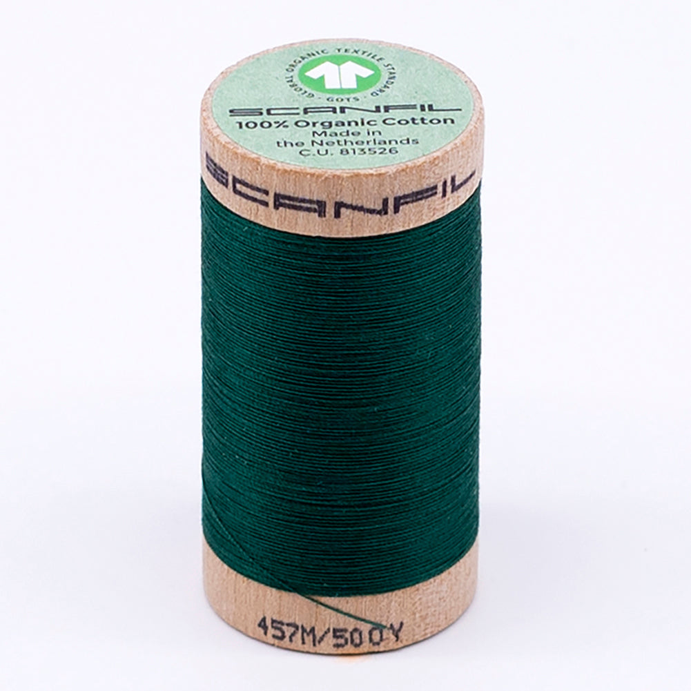 SCANFIL® 50wt Organic Pima Cotton Thread 500 yds - 4863 Galapagos Green