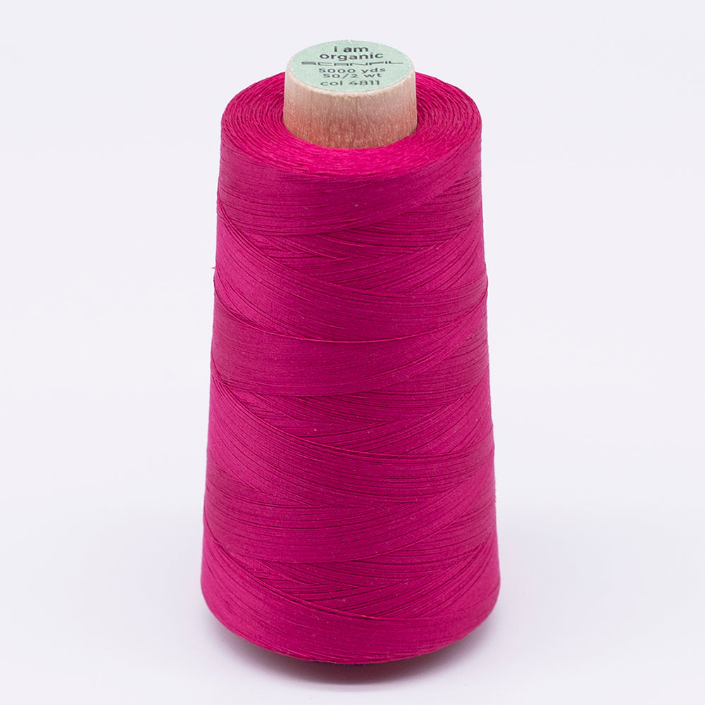 SCANFIL® 50wt Organic Pima Cotton Thread 5000 yd Cones - 4811 Love Potion