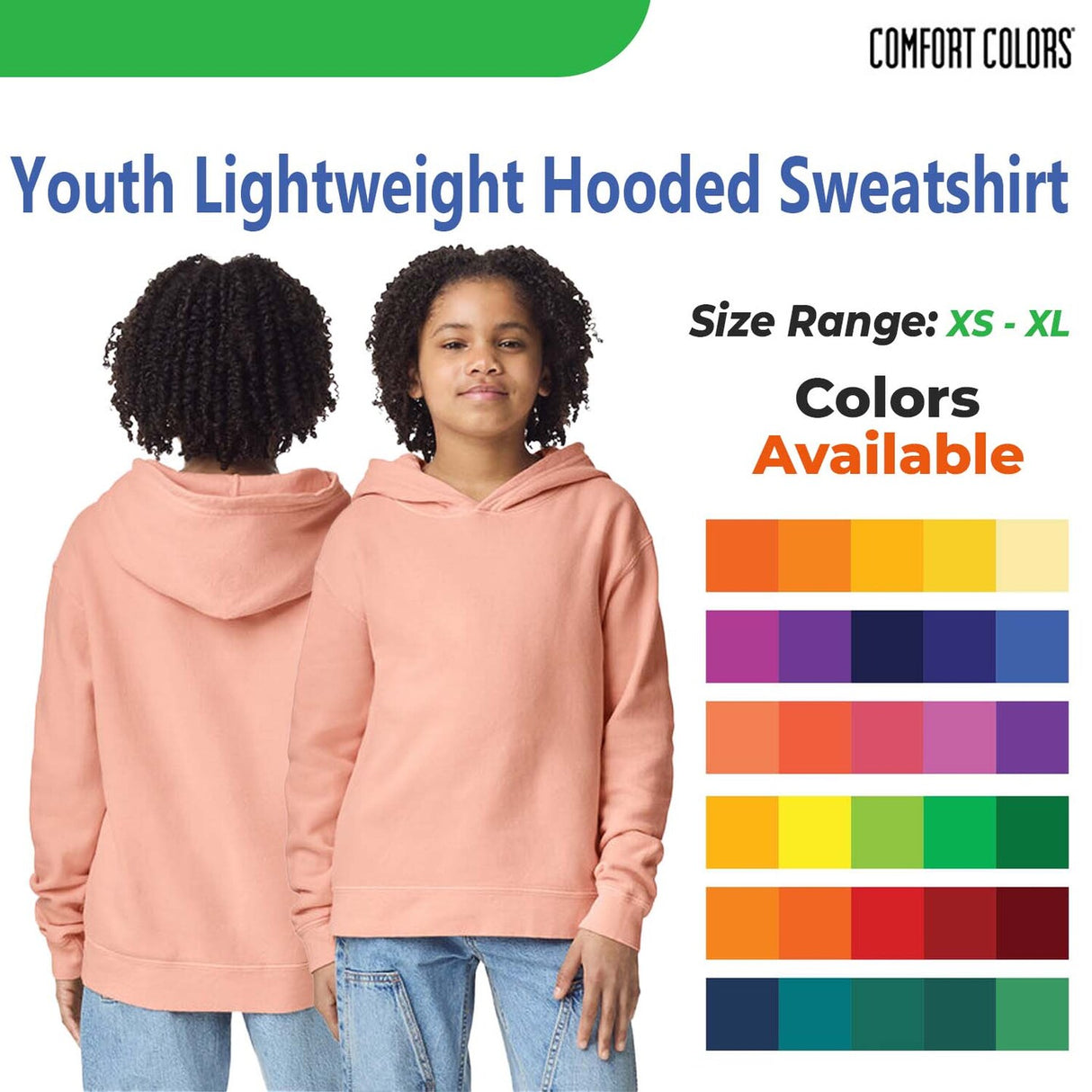 Comfort Colors® Lightweight Hooded Sweatshirt