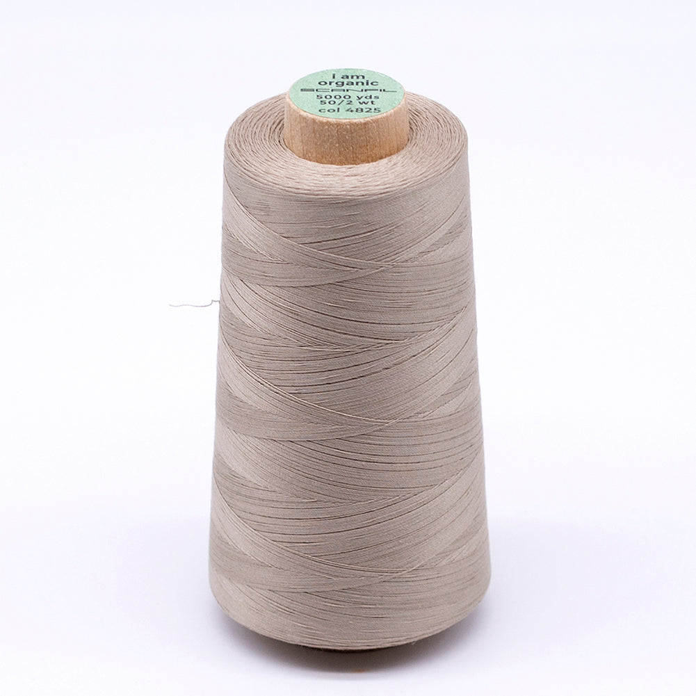 SCANFIL® 50wt Organic Pima Cotton Thread 5000 yd Cones - 4825 Crockery