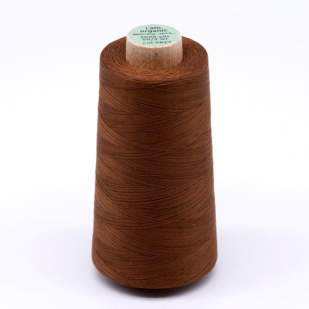 SCANFIL® 50wt Organic Pima Cotton Thread 5000 yd Cones - 4827 Cathay Spice
