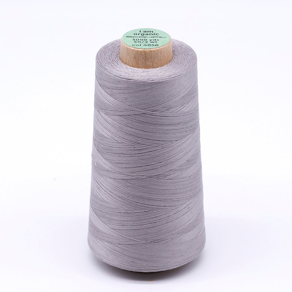SCANFIL® 50wt Organic Pima Cotton Thread 5000 yd Cones - 4858 Dove