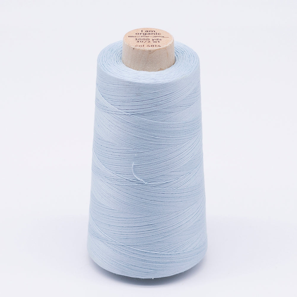 SCANFIL® 30wt Organic Pima Cotton Thread 3000 yd Cone - 4814 Winter Sky