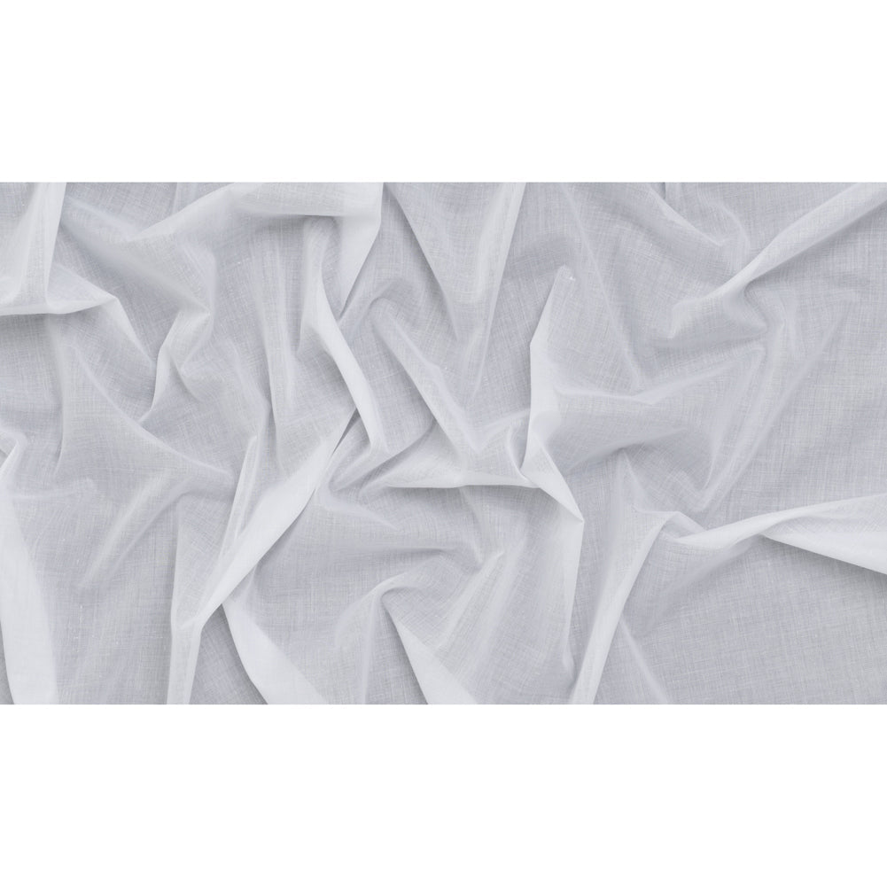 Lightweight Cotton Fusible Woven Interlining - White - Deadstock