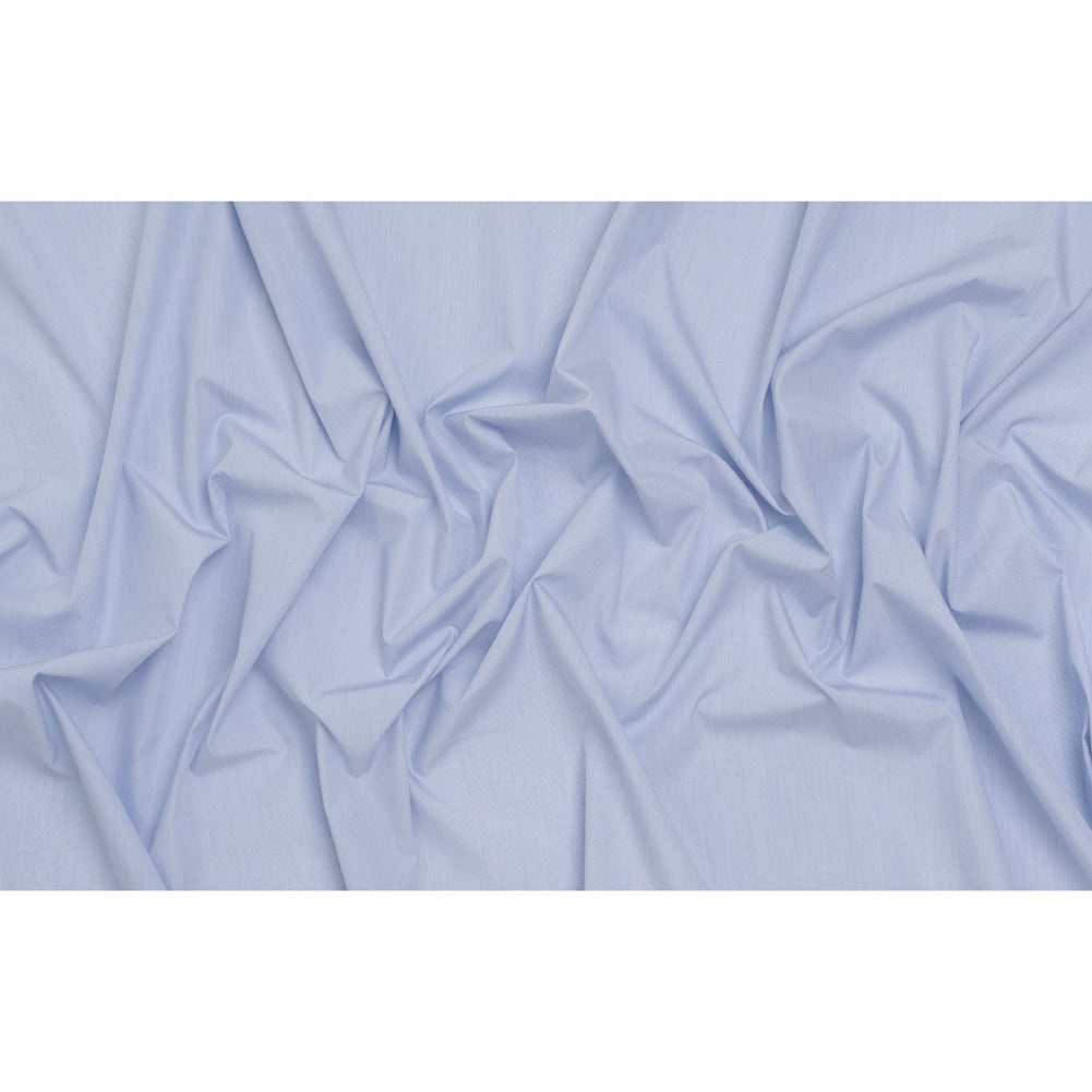 Cotton Shirting - Sky Blue and White Pinstripes - Deadstock