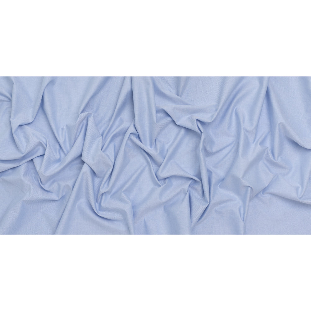 Cotton Oxford Shirting - Light Blue and White - Deadstock
