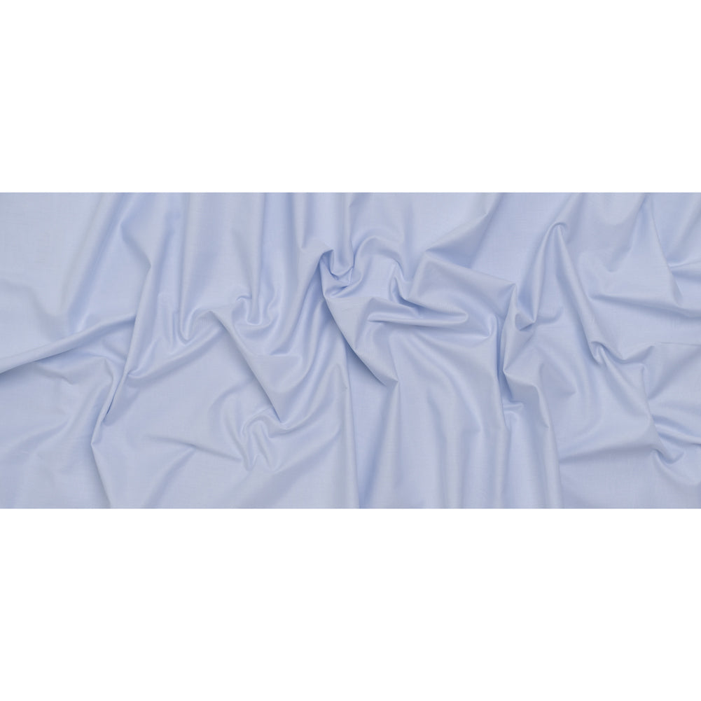 Cotton Oxford Shirting - Pale Blue and White - Designer Deadstock