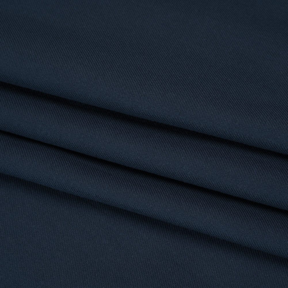 Cotton Twill Shirting - Dark Blue - Deadstock