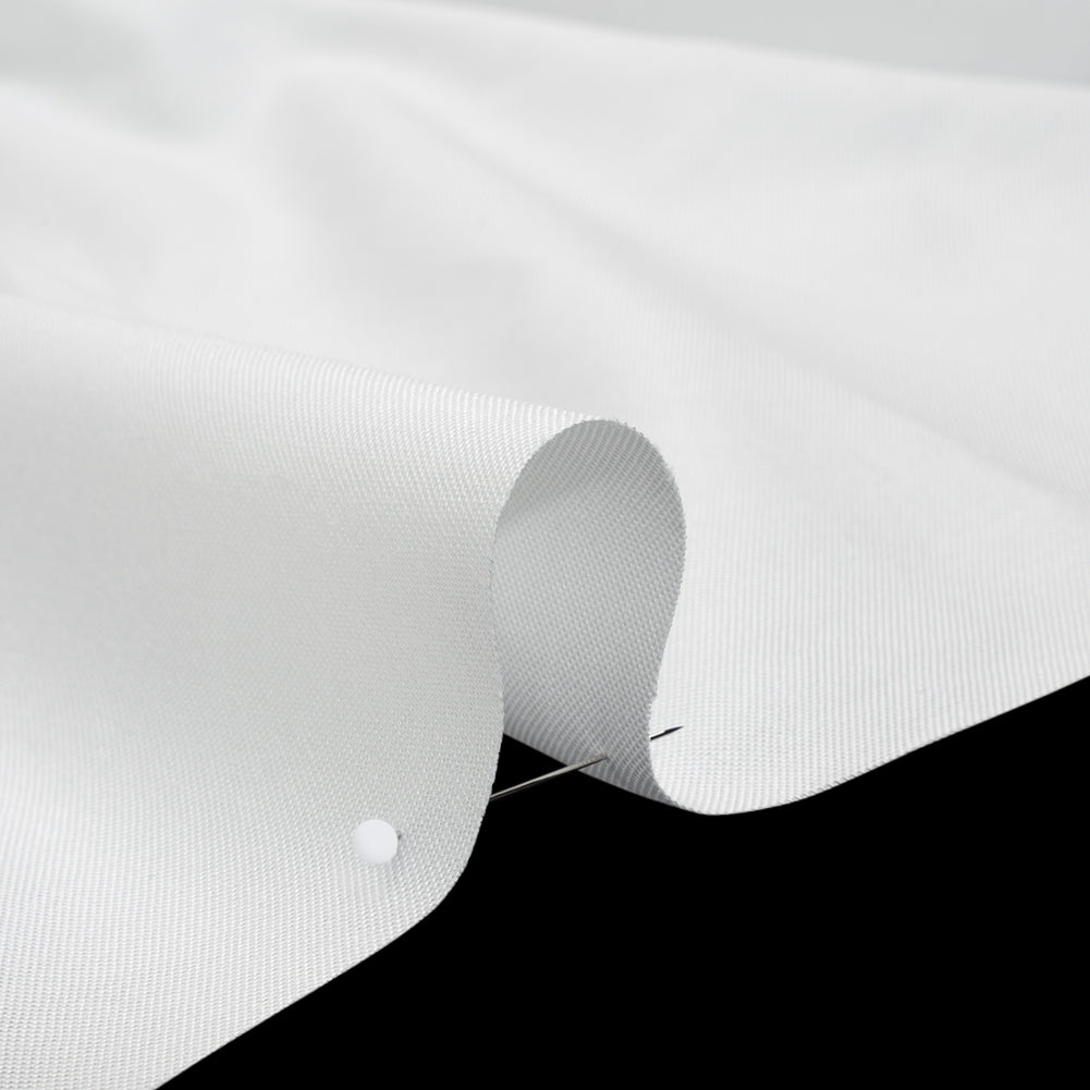 Textured Cotton Woven Shirting - Ivory - Deadstock