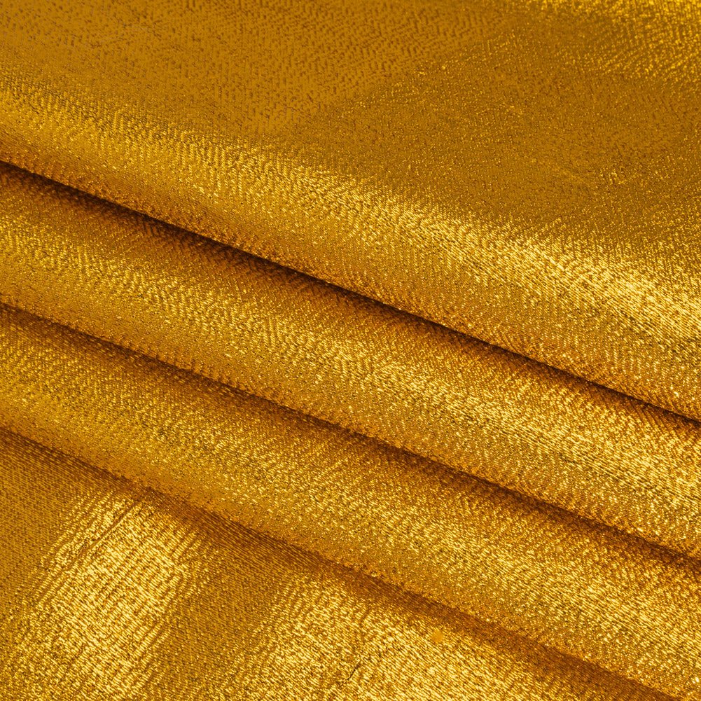 Woven Lame - Metallic Yellow Gold