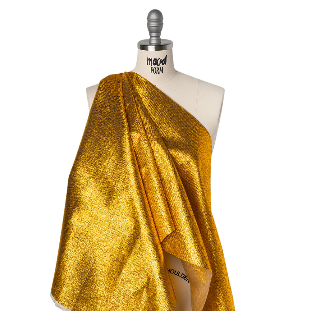 Woven Lame - Metallic Yellow Gold