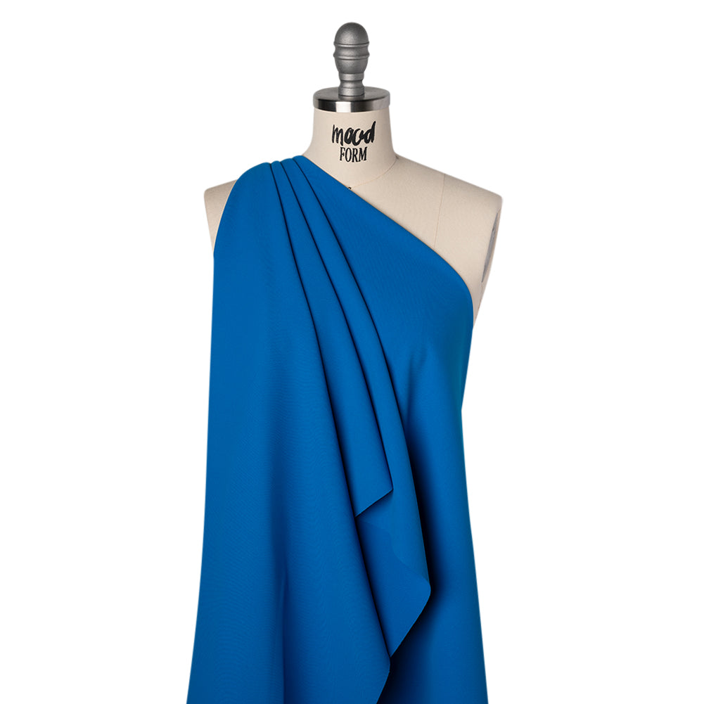 Soft Lightweight Polyester Gabardine - Bright Blue - Stefanie Collection