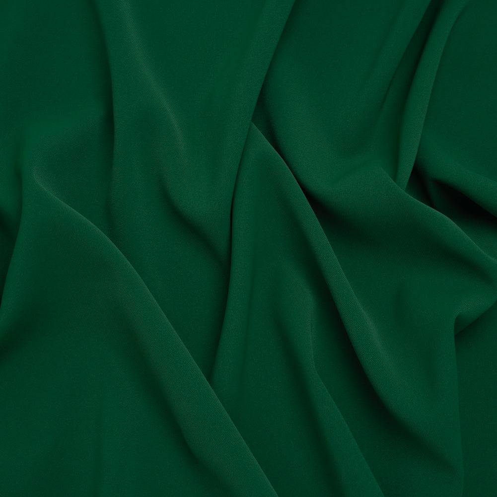 Soft Lightweight Polyester Gabardine - Emerald Green - Stefanie Collection