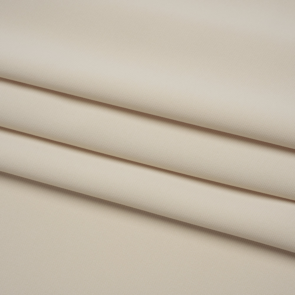 Soft Lightweight Polyester Gabardine - Ivory - Stefanie Collection